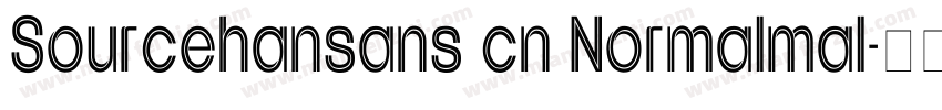 Sourcehansans cn Normalmal字体转换